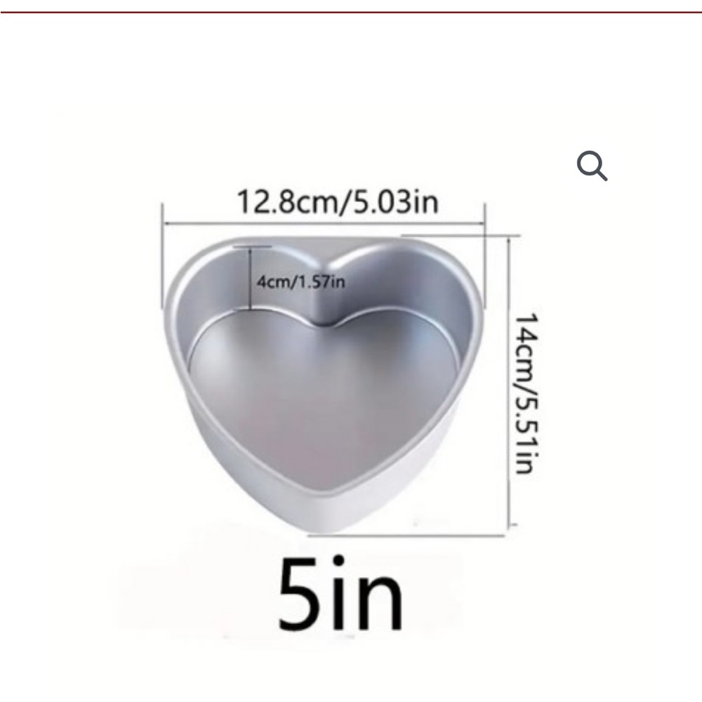 Wilton Aluminum Heart Shaped Cake and Pan Home Baking - Picture 4 of 4